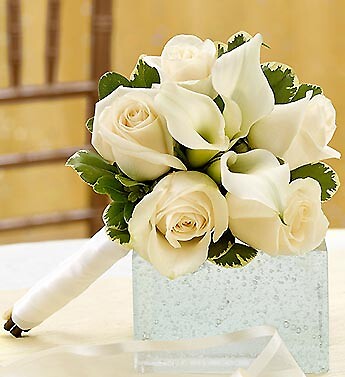 All White  Bouquet